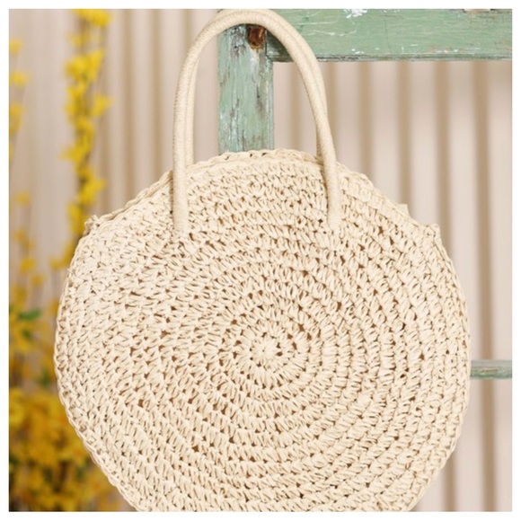 HANDWOVEN AND A BEAUTIFUL BOHO RATTAN BAG - Picture 3 of 7